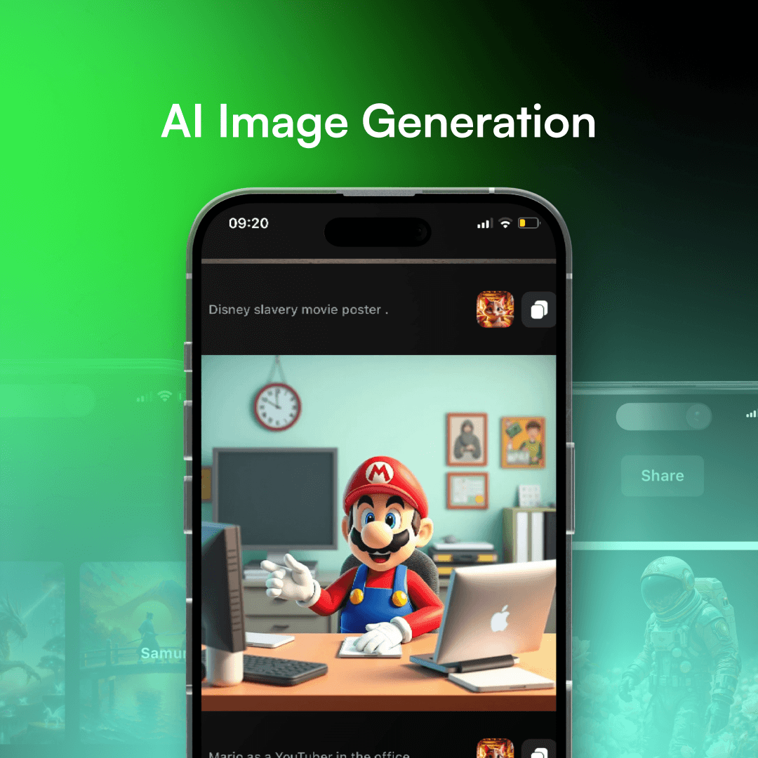 mobile app studio project AI Image 