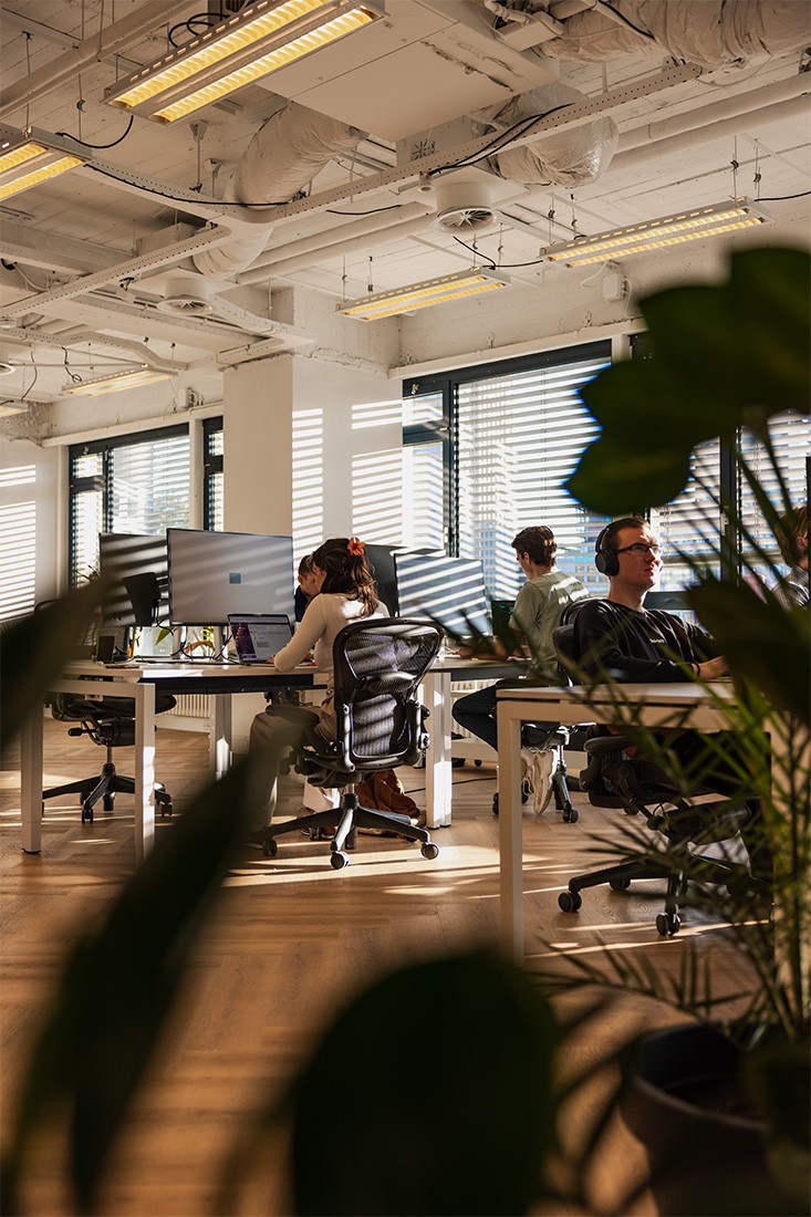 Monday Merch Office employees working