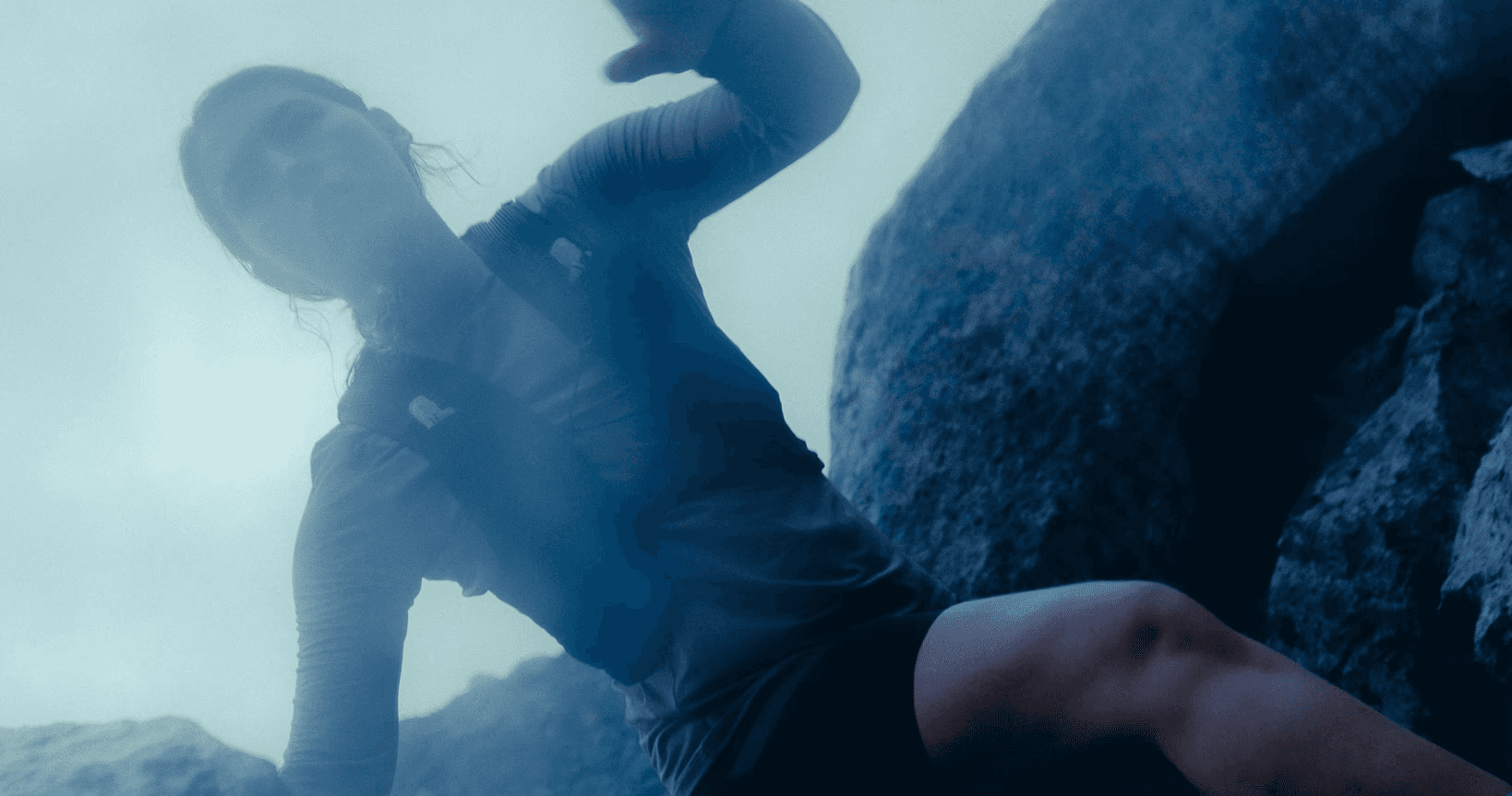 dynamic picture of a woman running.