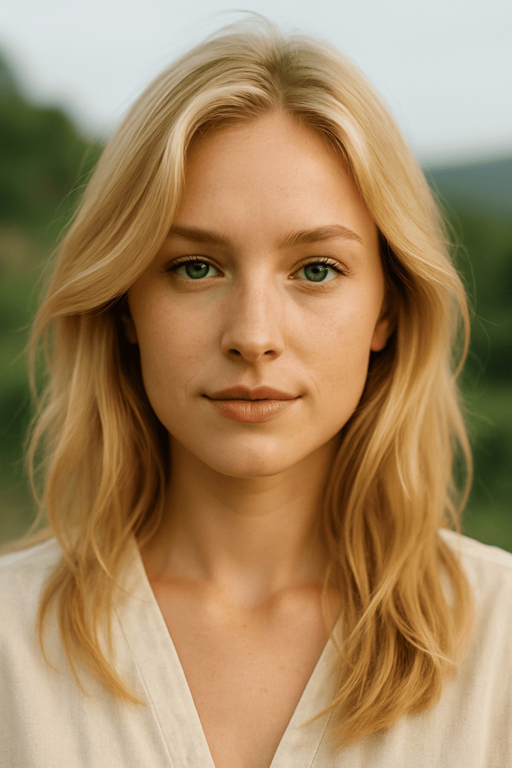 woman in black shirt smiling