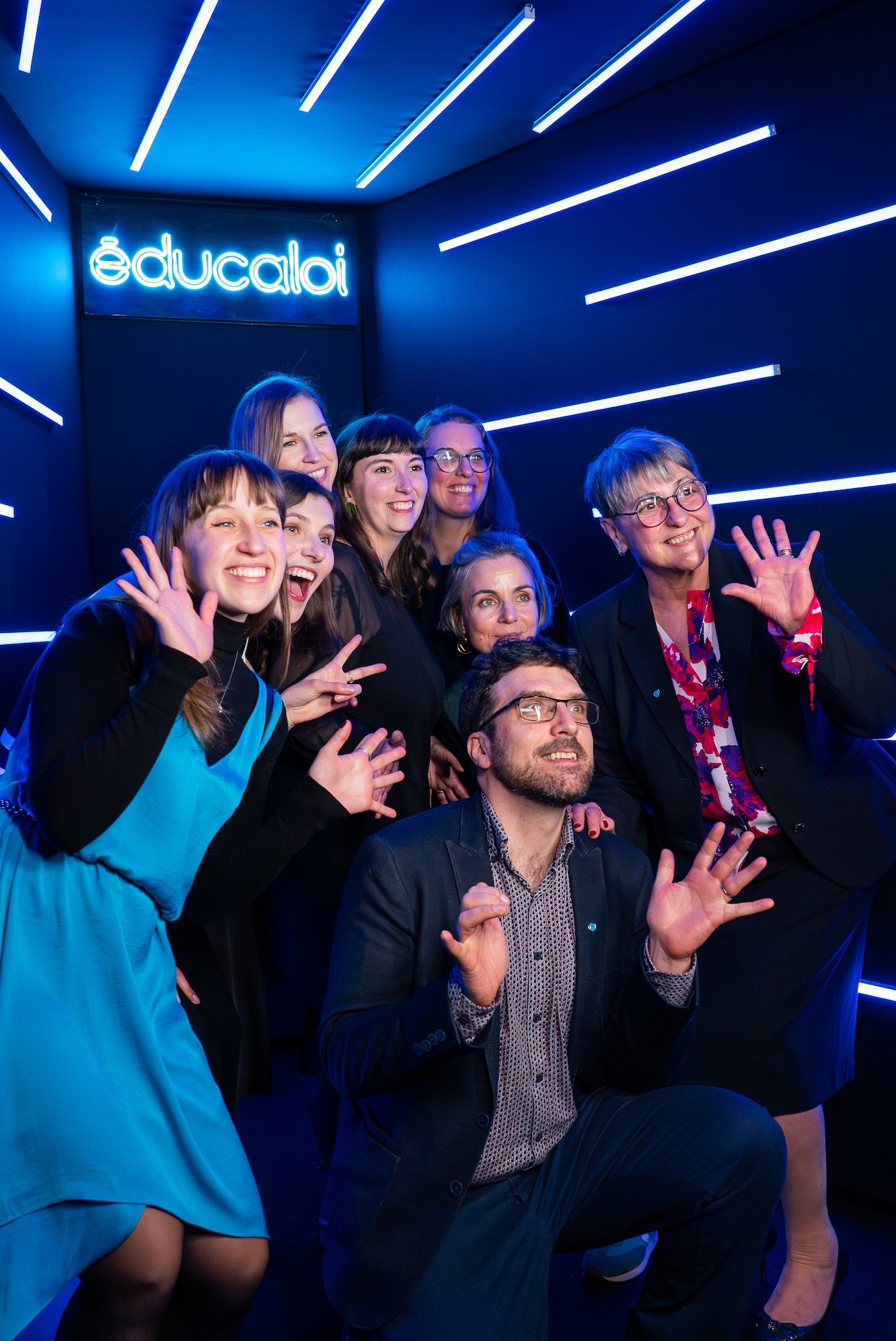 Professional corporate photo of the Éducaloi team in Montreal.