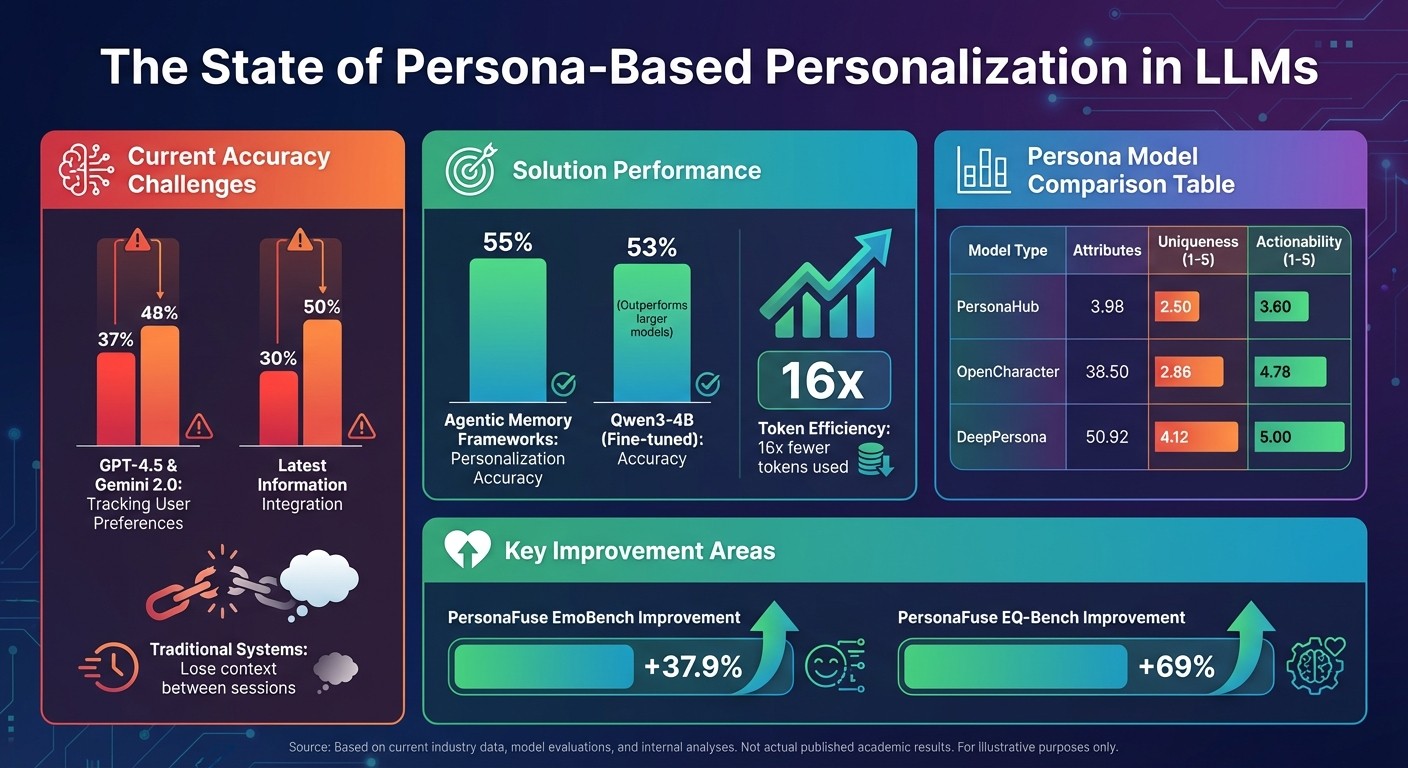 Current LLM Personalization Accuracy and Performance Metrics Comparison