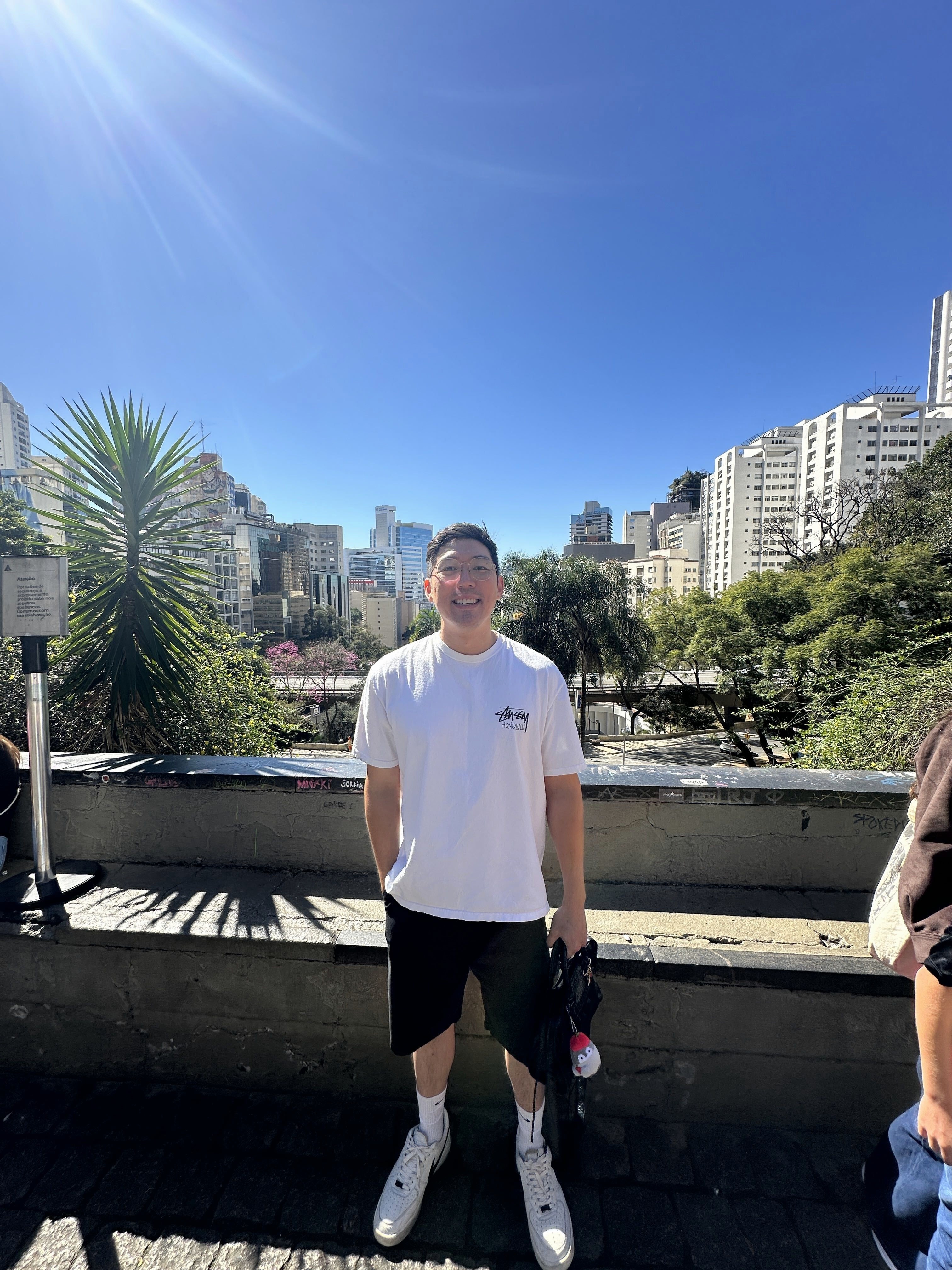 Howard Kim smiling outdoors