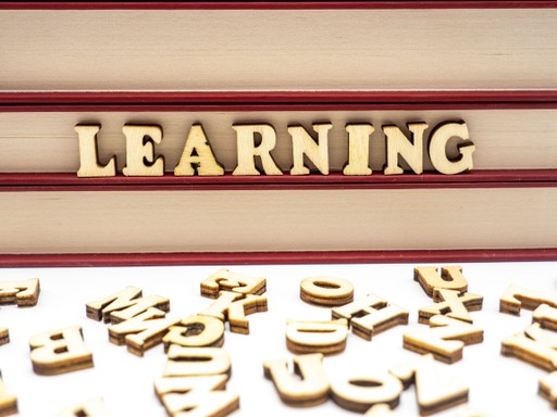 blocks spelling out learning
