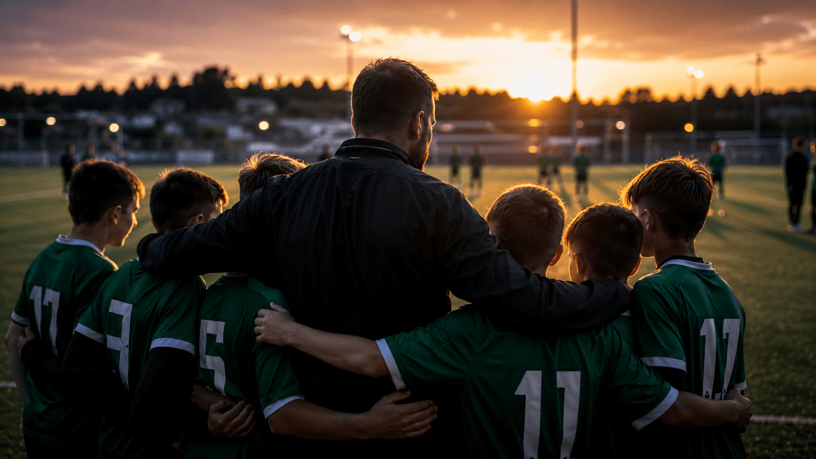group of men in green soccer jersey shirt on green grass field