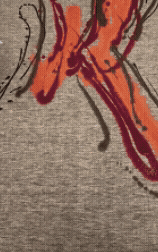 Kevin Cosley’s painting Sudden Growth, 75x75 inches, oil on canvas, 2024. On view at the Meydenbauer Center as part of the exhibit Somewhere I’ve Never Been Before.