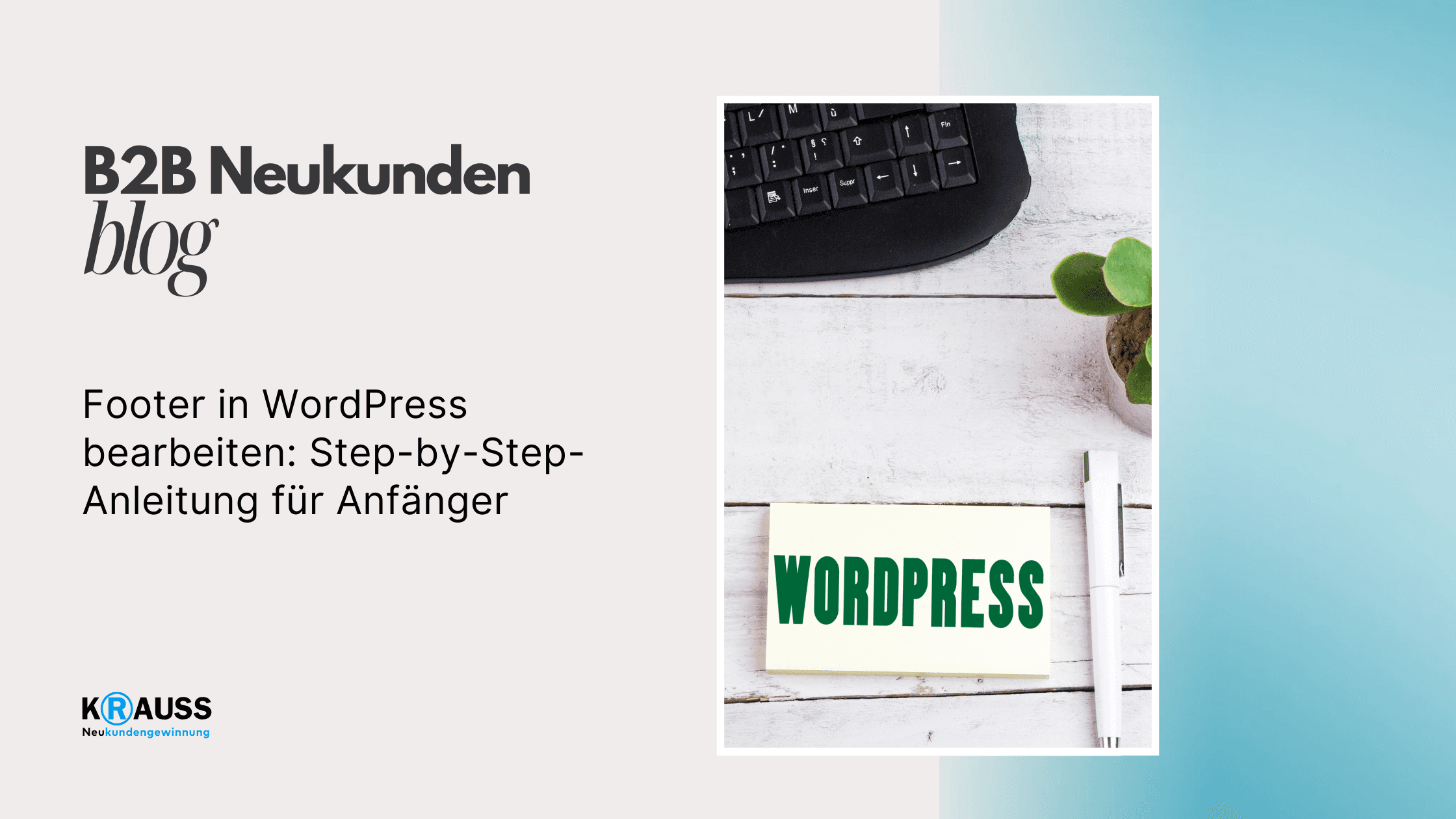 Footer in WordPress bearbeiten: Step-by-Step-Anleitung für Anfänger