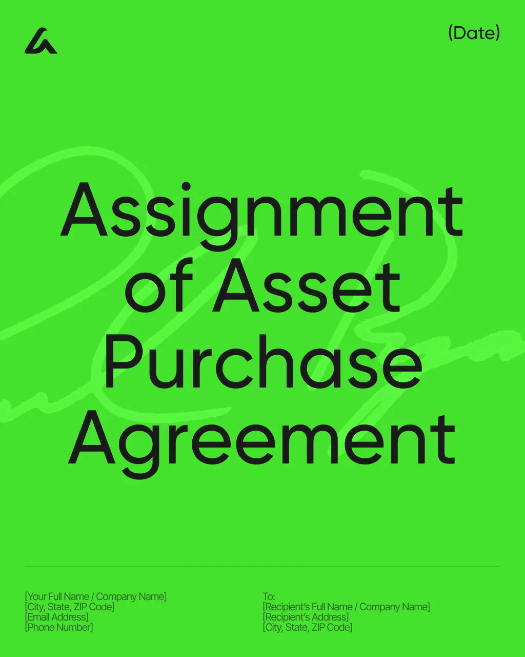 Assignment of Asset Purchase Agreement