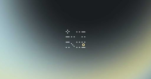 A graphic showing levellines and dots on a black and yellow gradient background