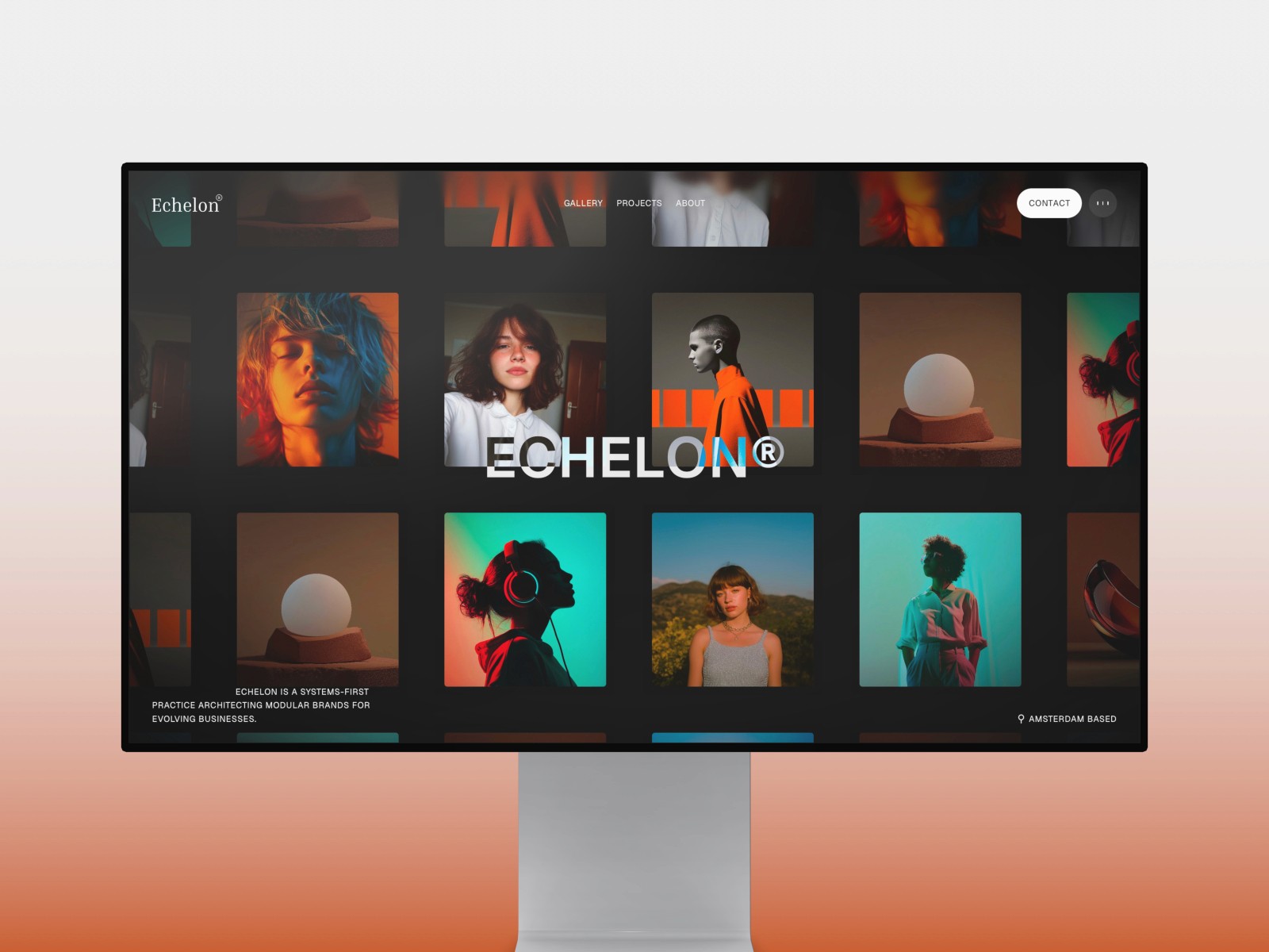 EchelonST — 黑白极简动效创意机构官网设计灵感