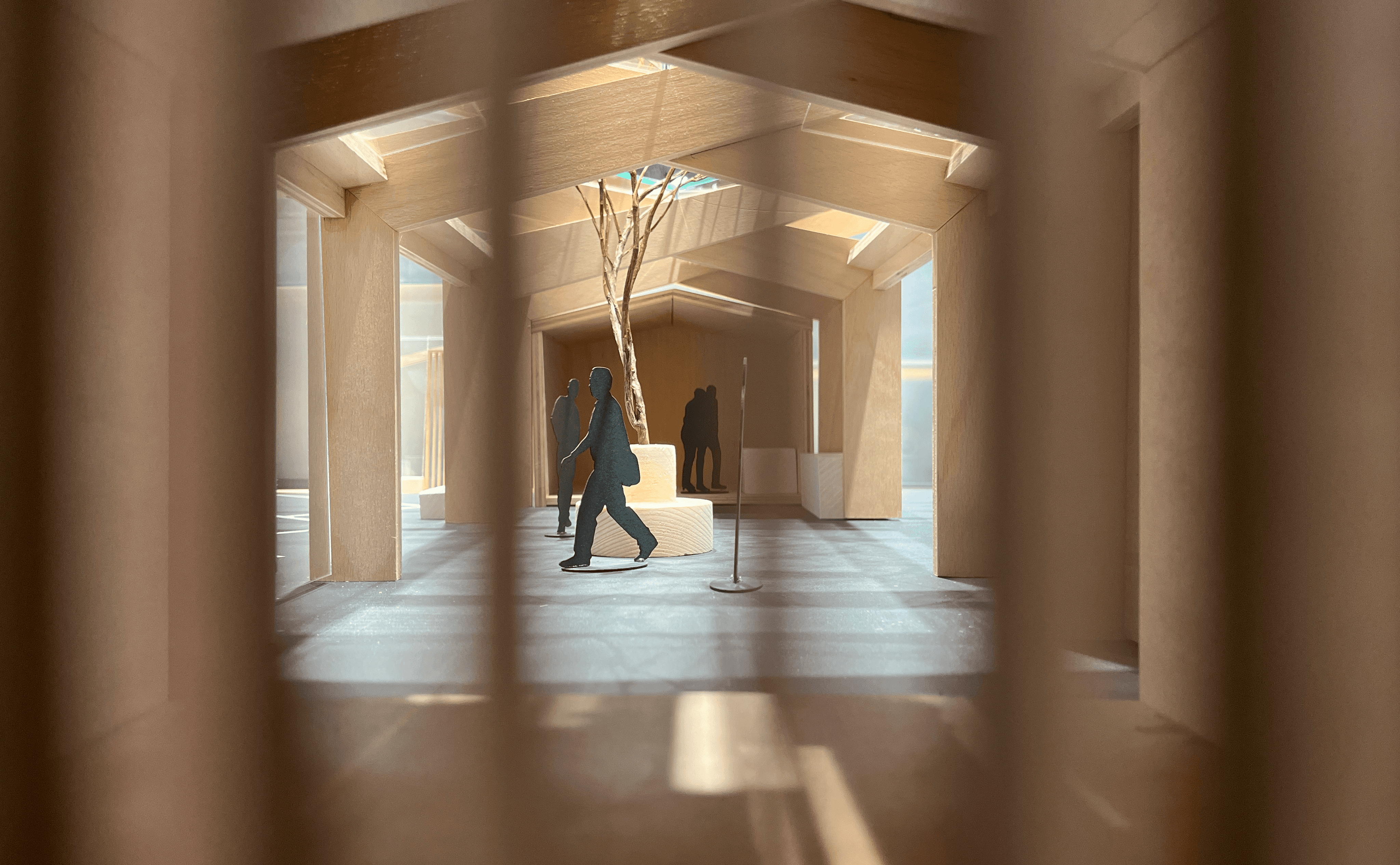 Erster Holzbau-Prototyp vom tegut...teo im Werk.