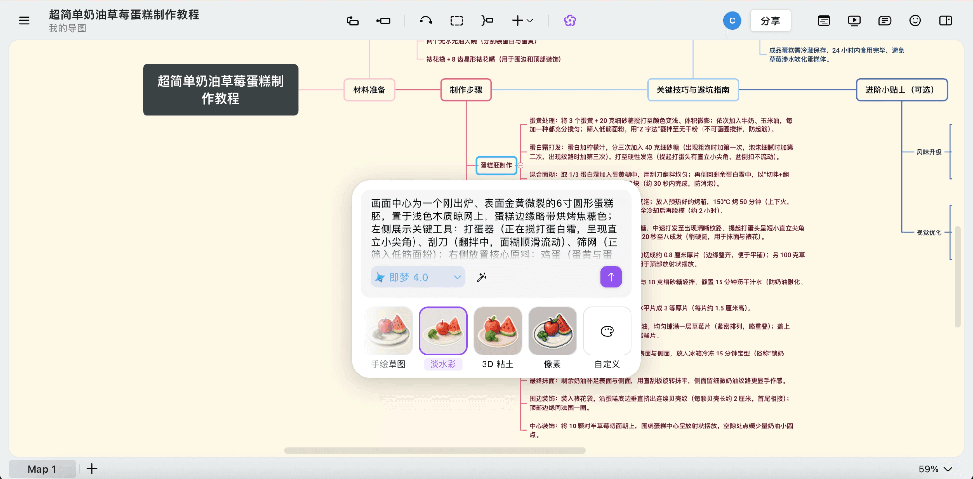 自动生成绘图提示词图示