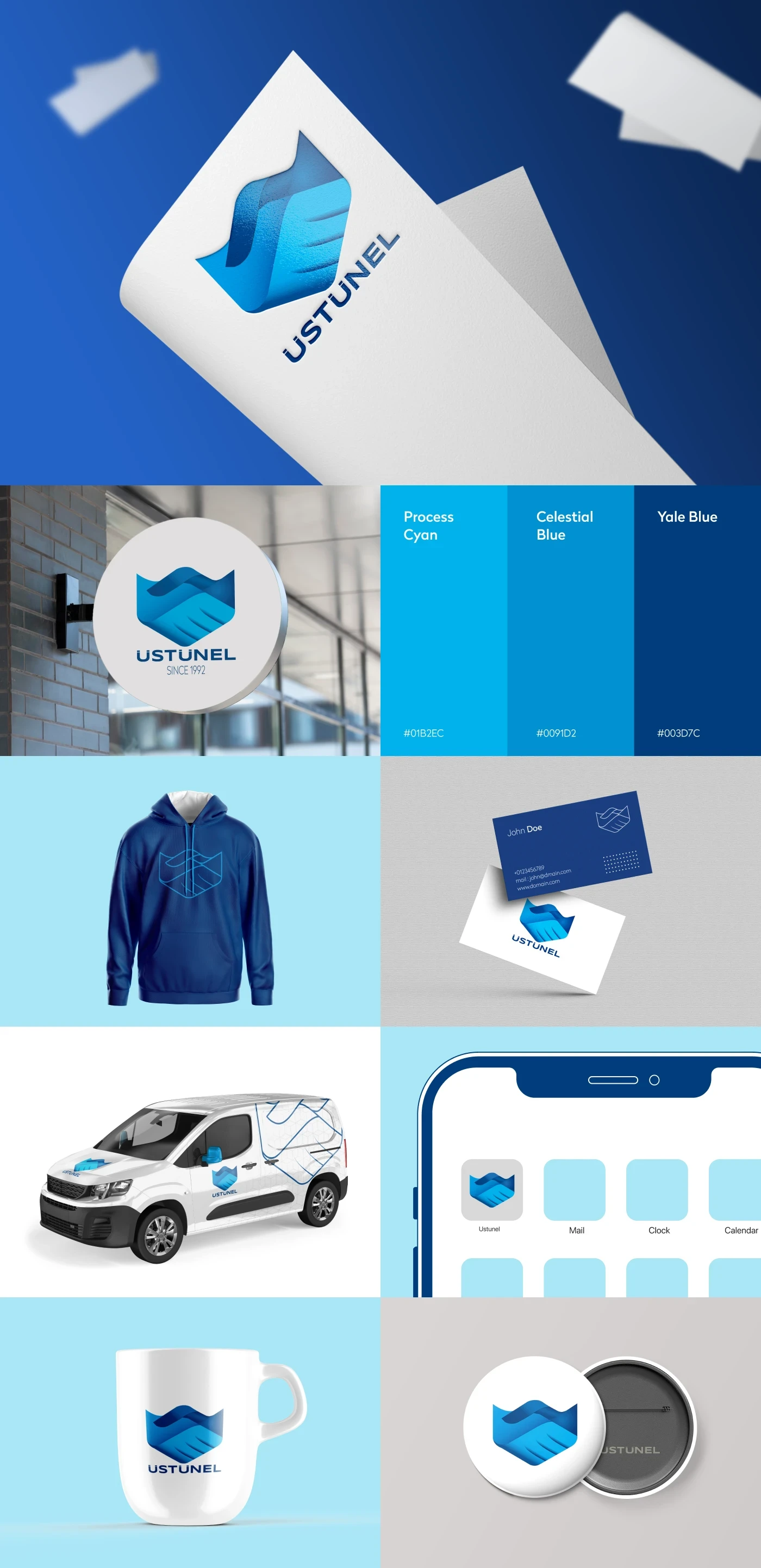 Ustunel Logo Design