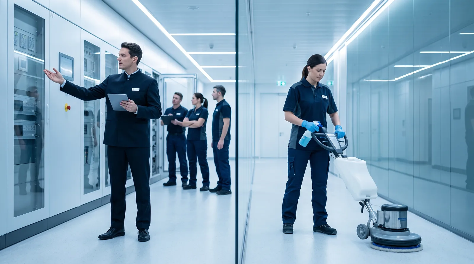 Facilities management versus cleaning license Dubai comparison documents