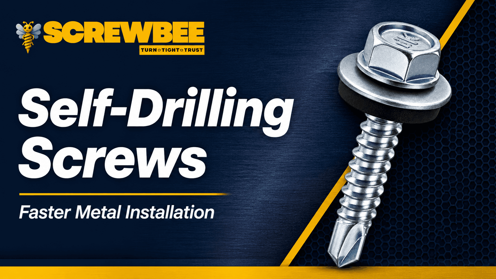 Self-drilling screws for faster metal installation in sheet metal and light-gauge framing