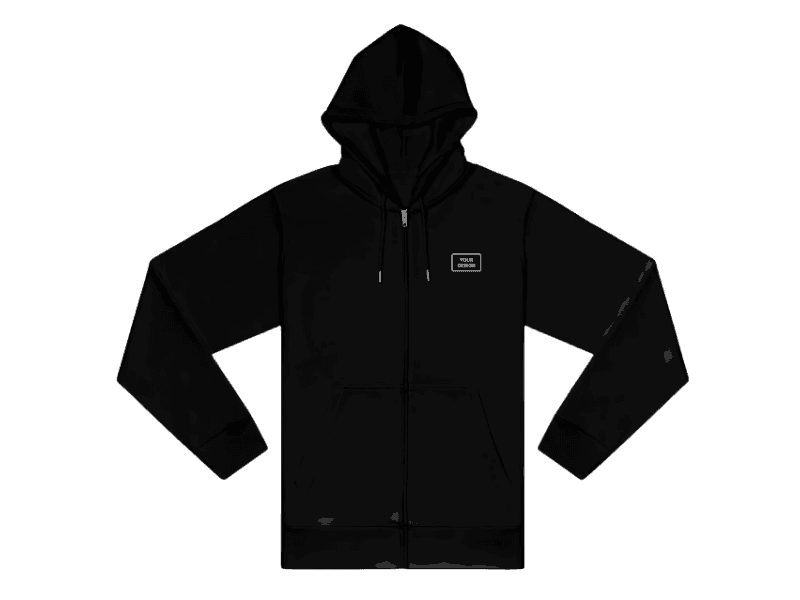 Zip hoodie for remote team corporate swag
