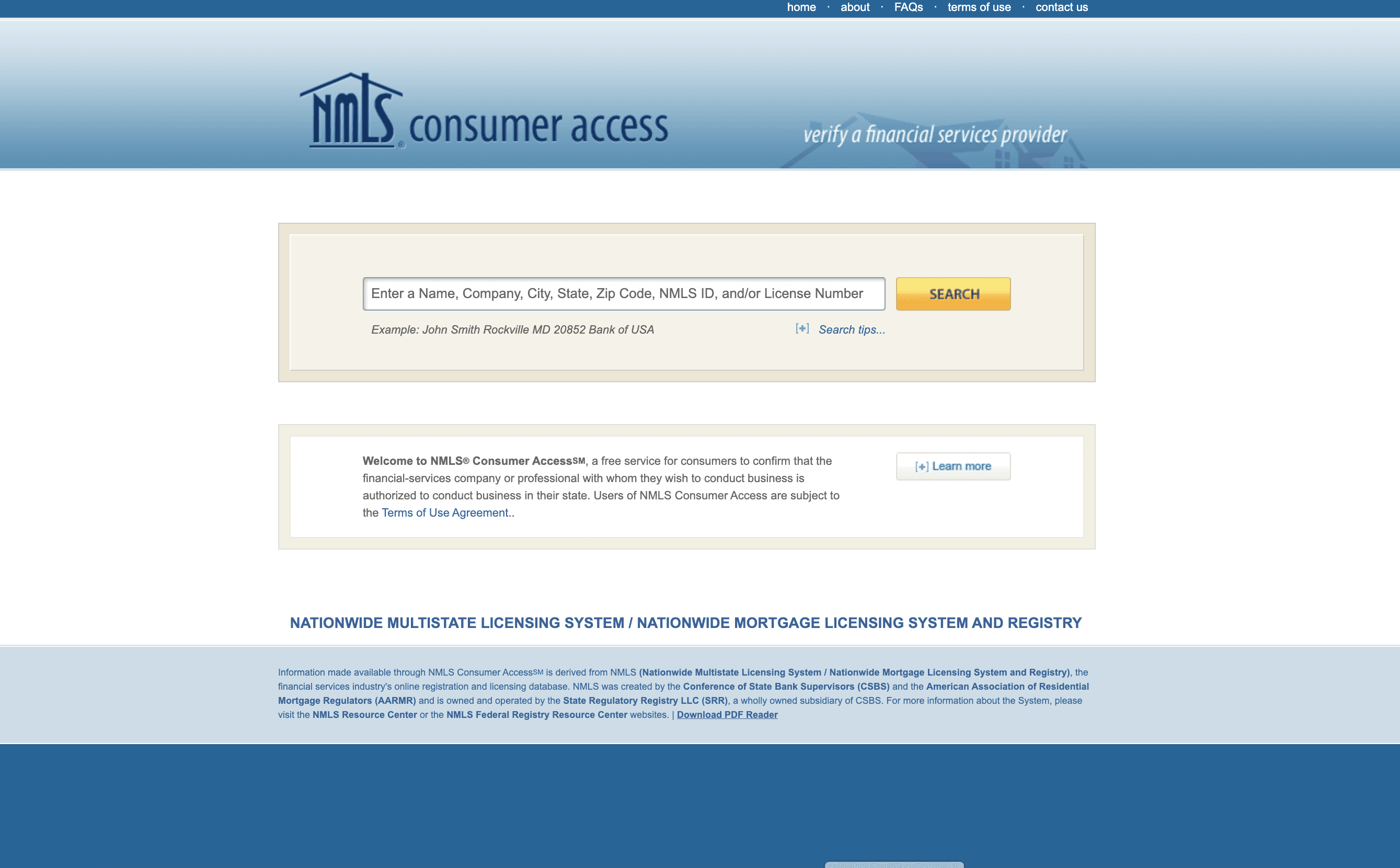 NMLS Registration