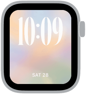 soft solstice Apple Watch face preview 1 featuring abstract, gradient, summer, and spring.