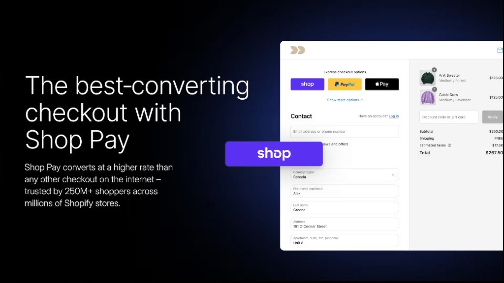 Shop Pay checkout with PayPal and Apple Pay on a headless storefront