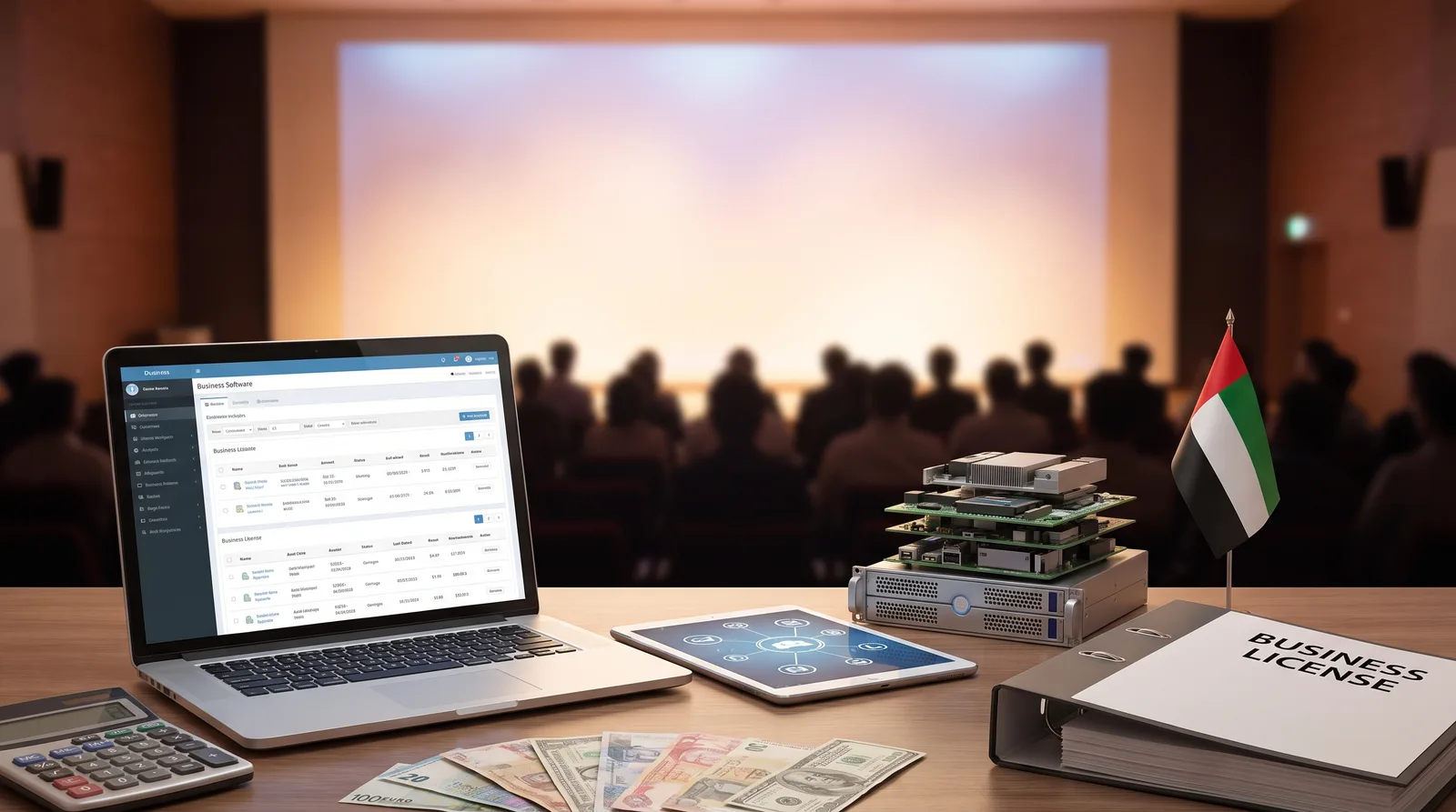Computer hardware IT services license Dubai with setup cost documents
