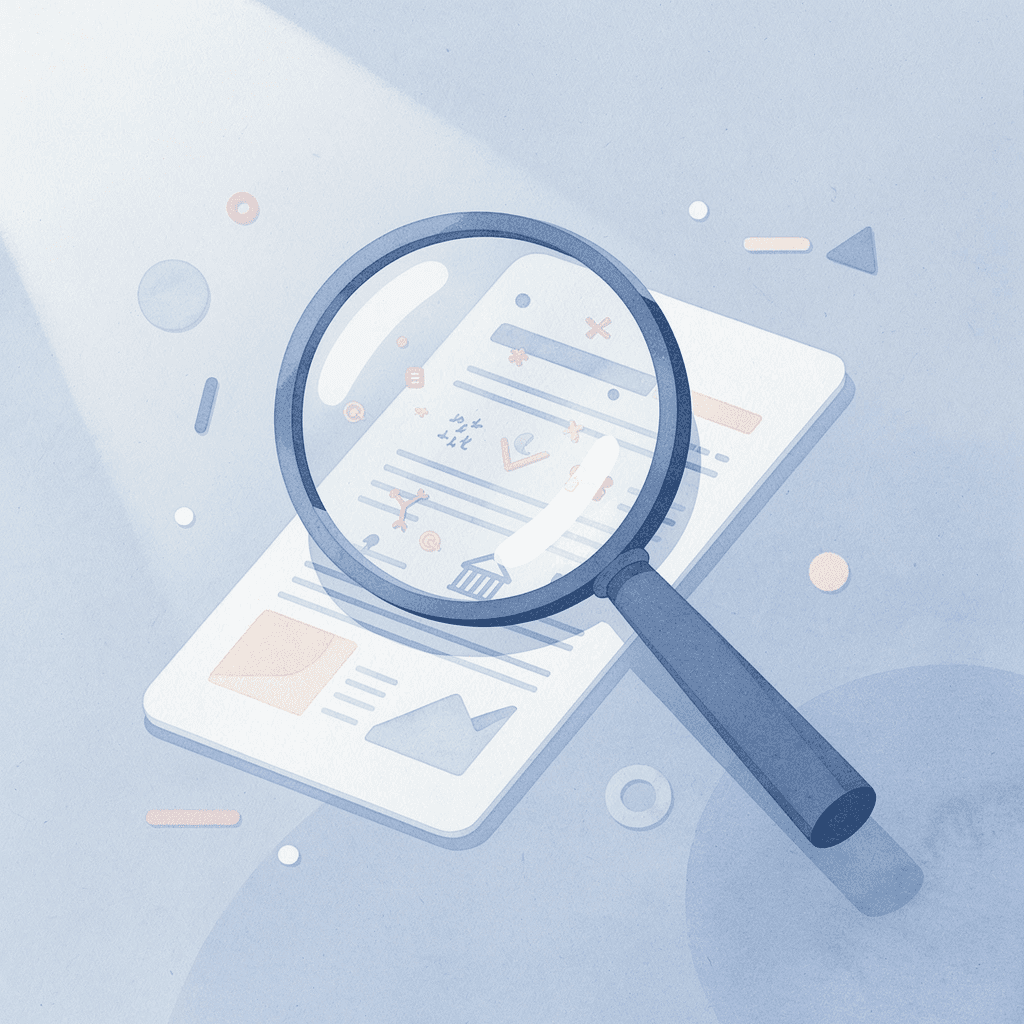 Magnifying glass examining legacy software components to identify modernization needs