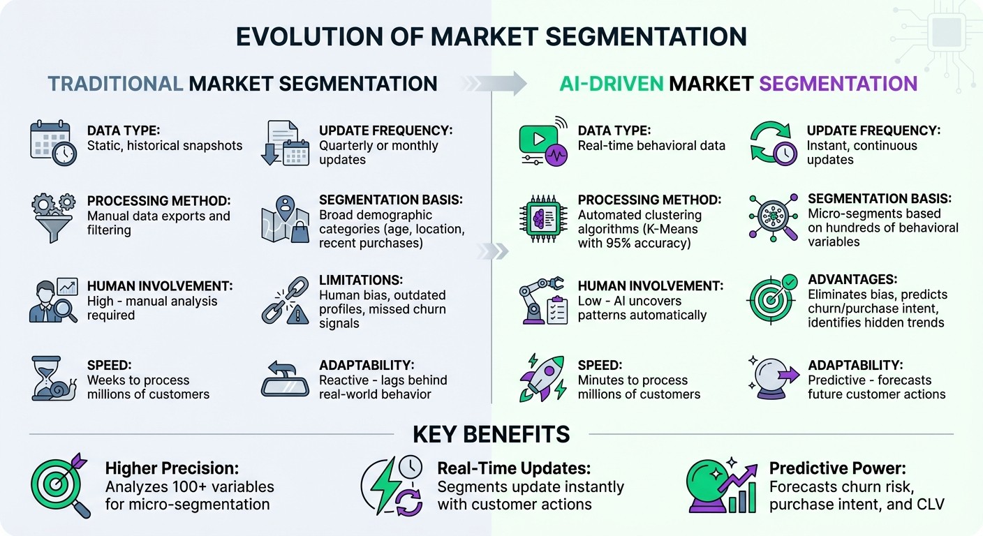 Traditional vs AI-Driven Market Segmentation: Key Differences