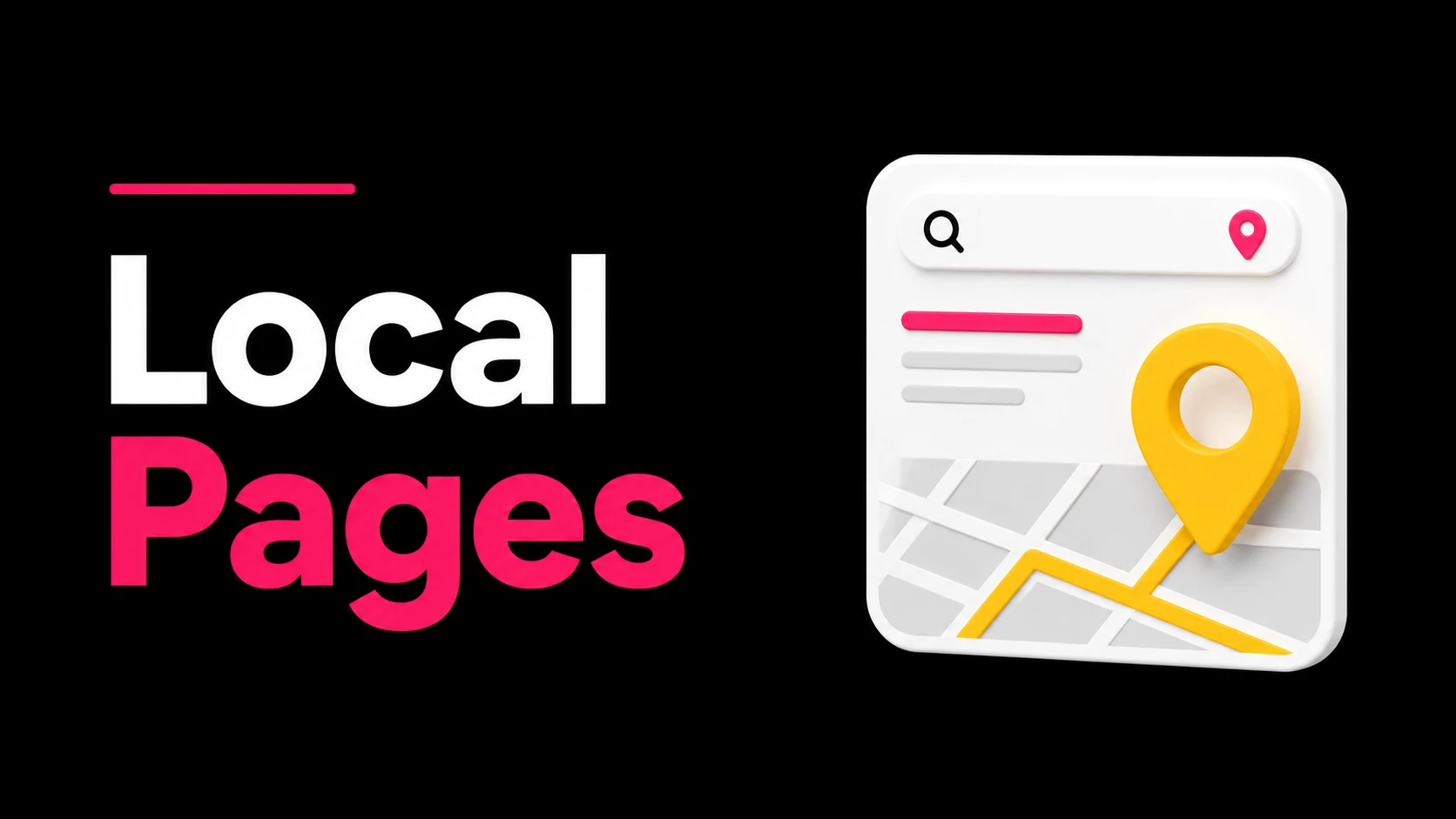 Local Pages with map icon