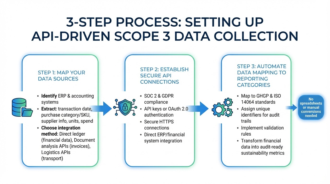 3-Step Process for Setting Up API-Driven Scope 3 Data Collection