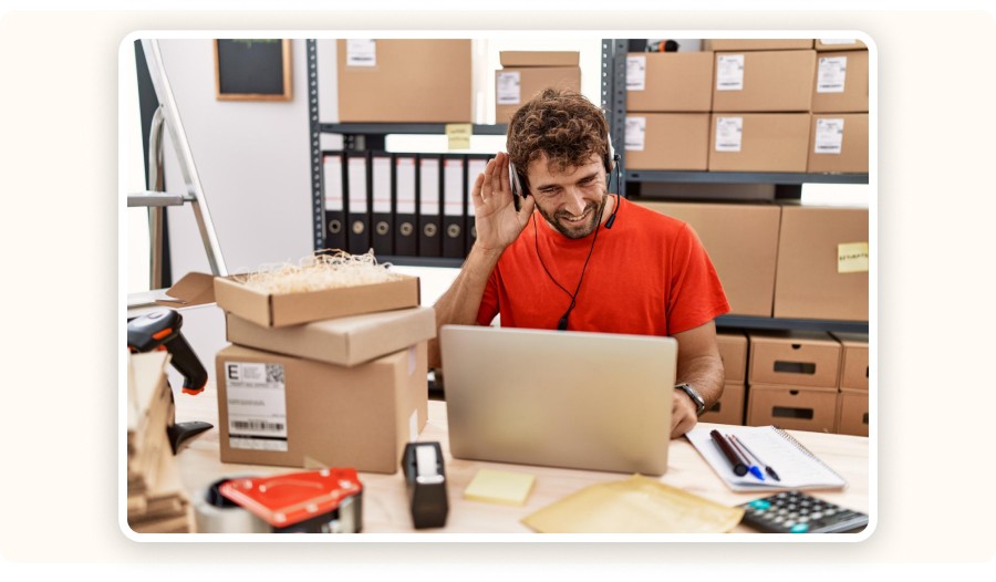 Friendly customer service representative