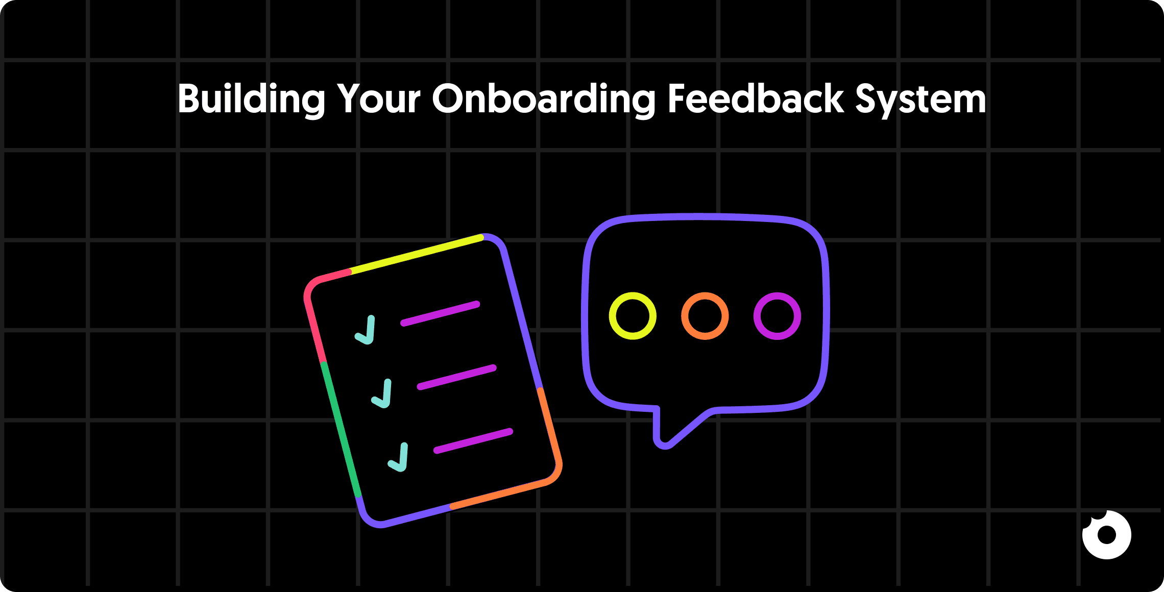 Illustration representing building an onboarding feedback system