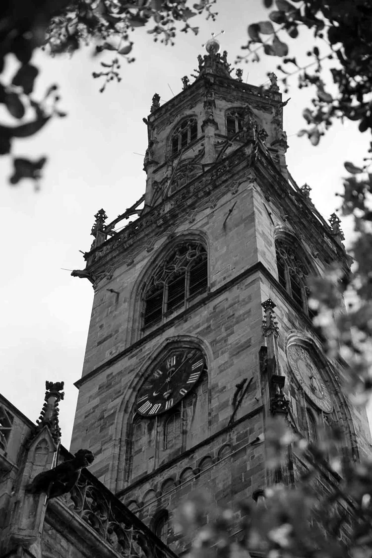 Church tower in Bolzano Italy