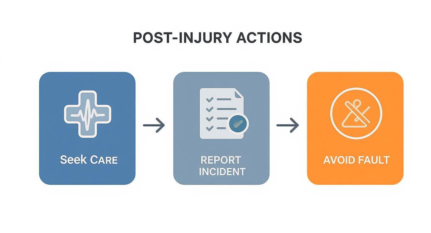 Infographic about how to file a personal injury claim