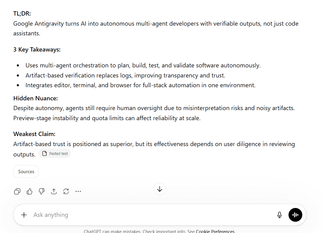 Chagpt use case about condensing a teachnical blog post