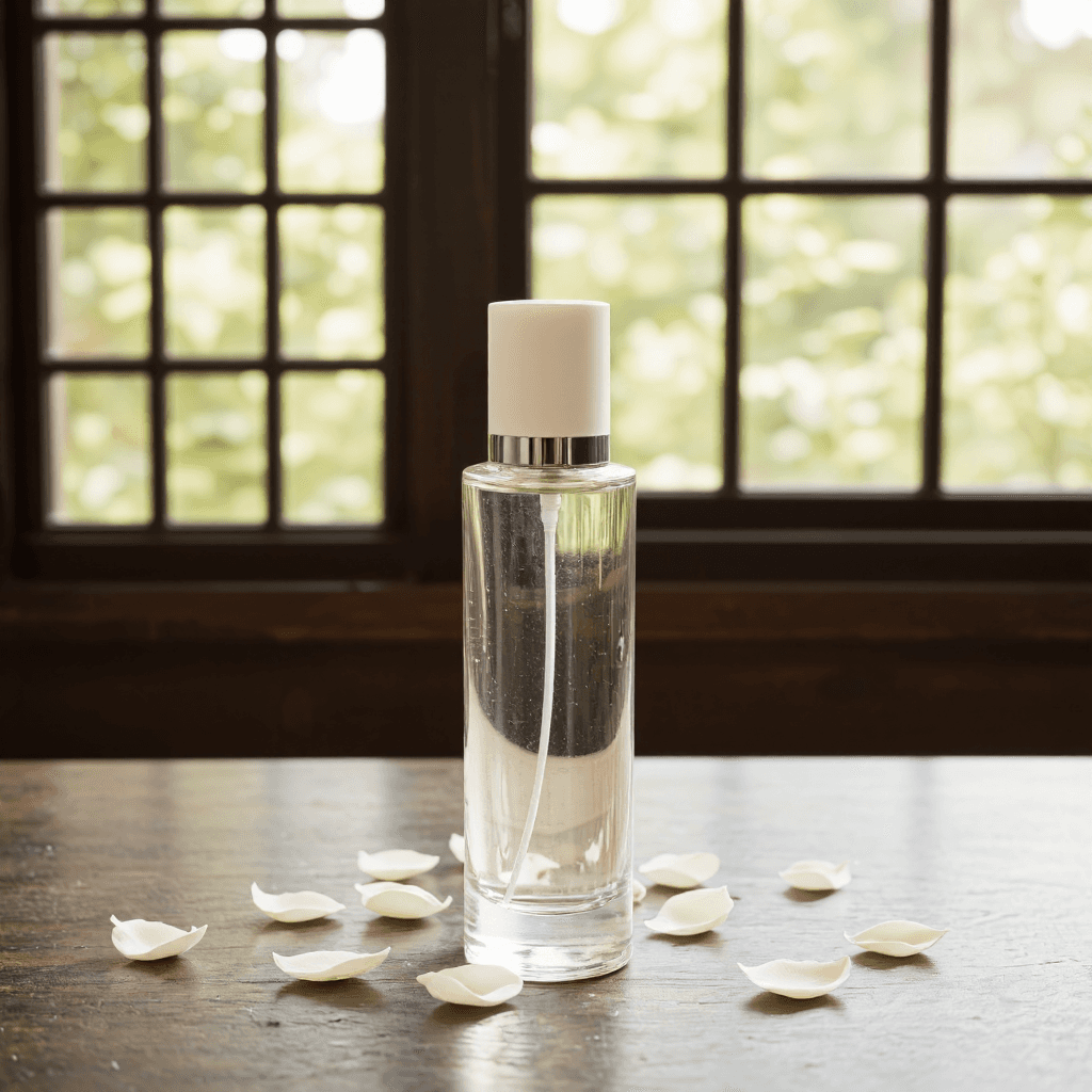 product photography of a bottle of fragrance