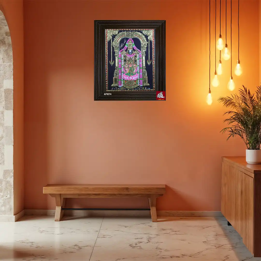 Tanjore painting showcases Lord Balaji