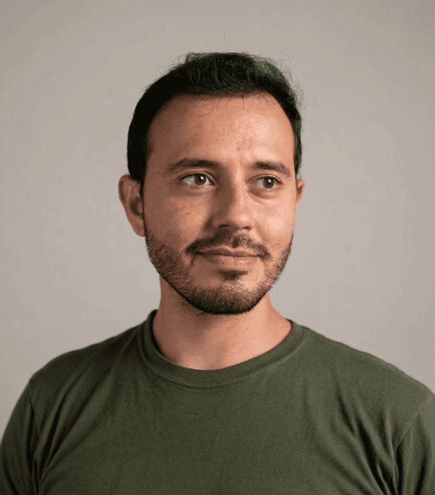 Portrait of portfolio creator – front view