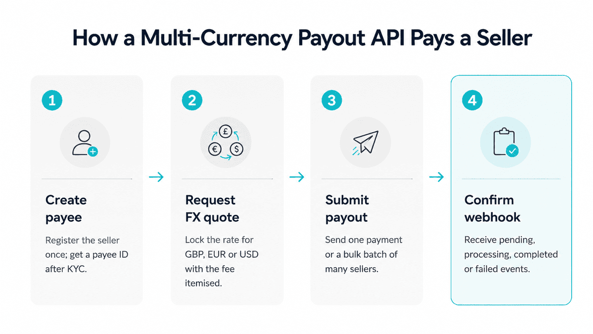 Multi-Currency Payout API Flow