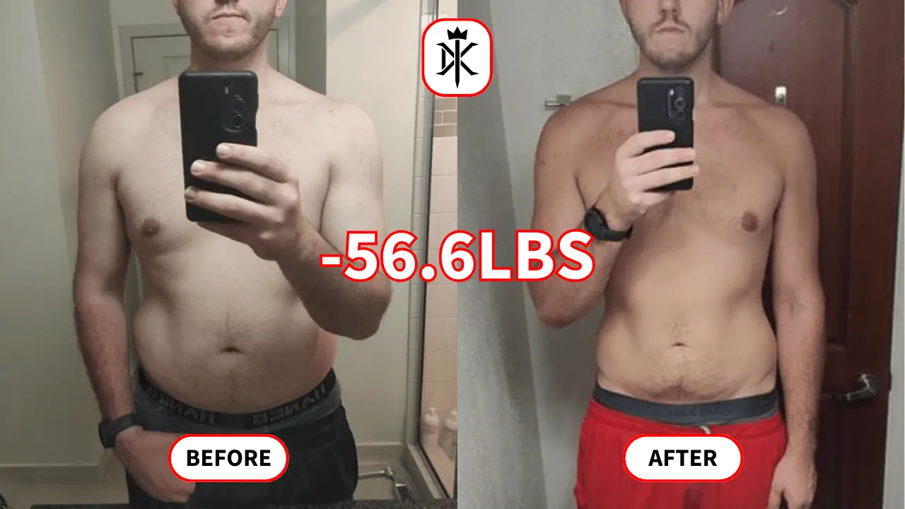 56.6lbs before and after photo