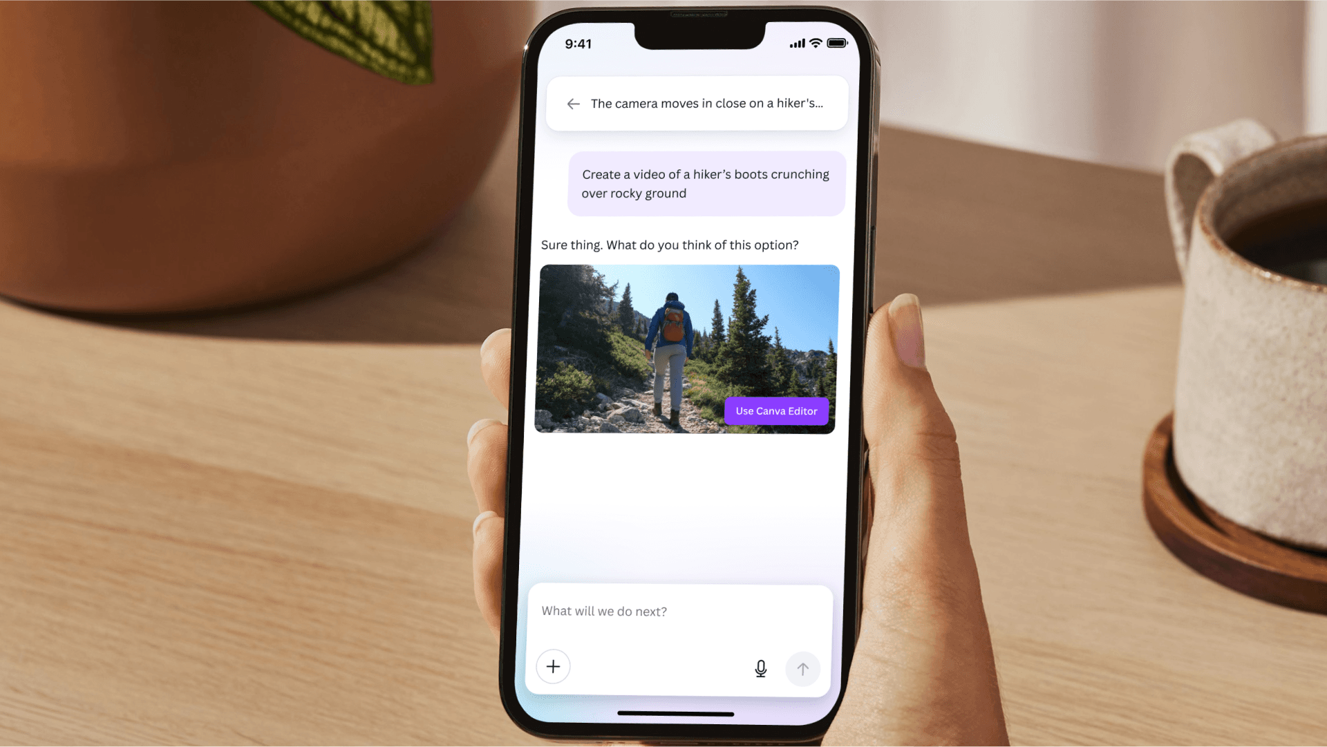 Phone shows Video generation app - Google Veo 3 Prompt Examples