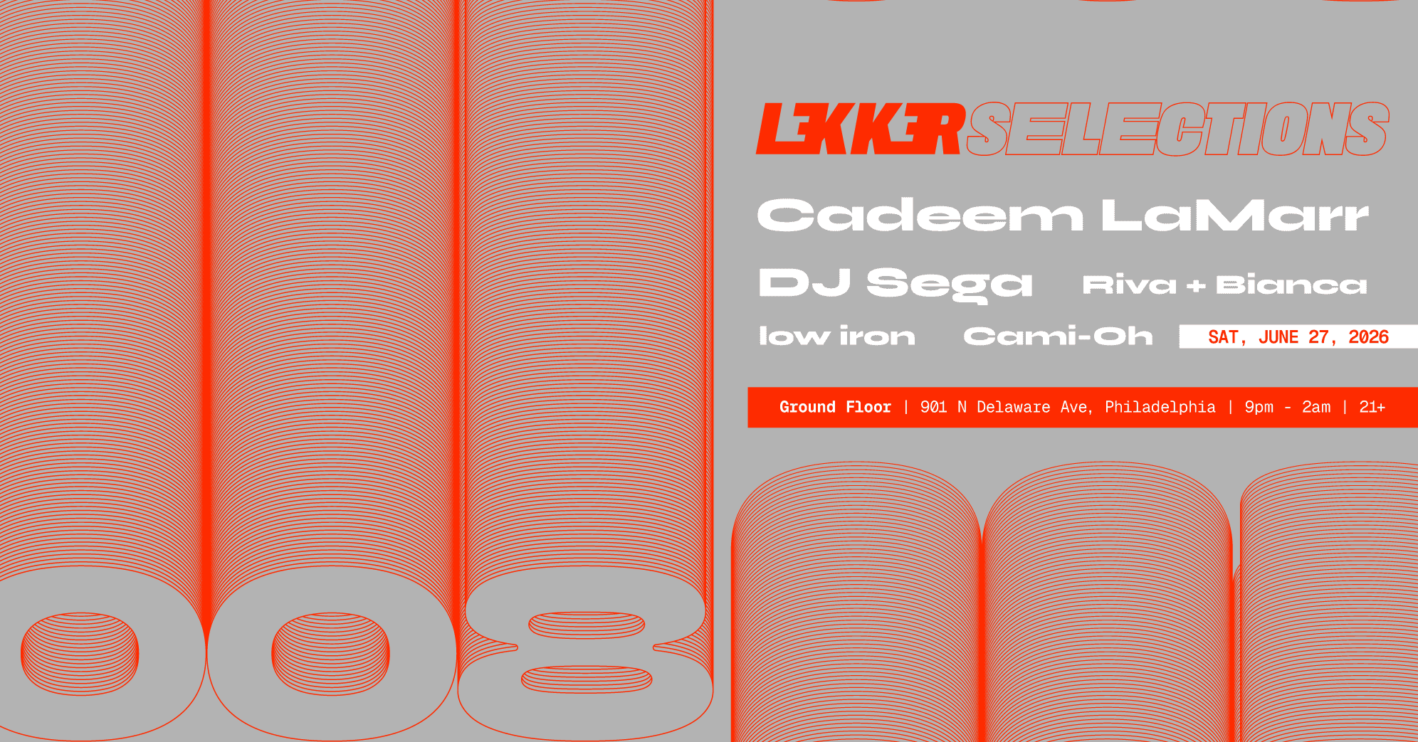 Lekker Selections 005 is on January 23, 2026 at 9PM. Sam Binga and Two Swords are co-headlining the event  with support from Villain Era. This is a 21+ Event