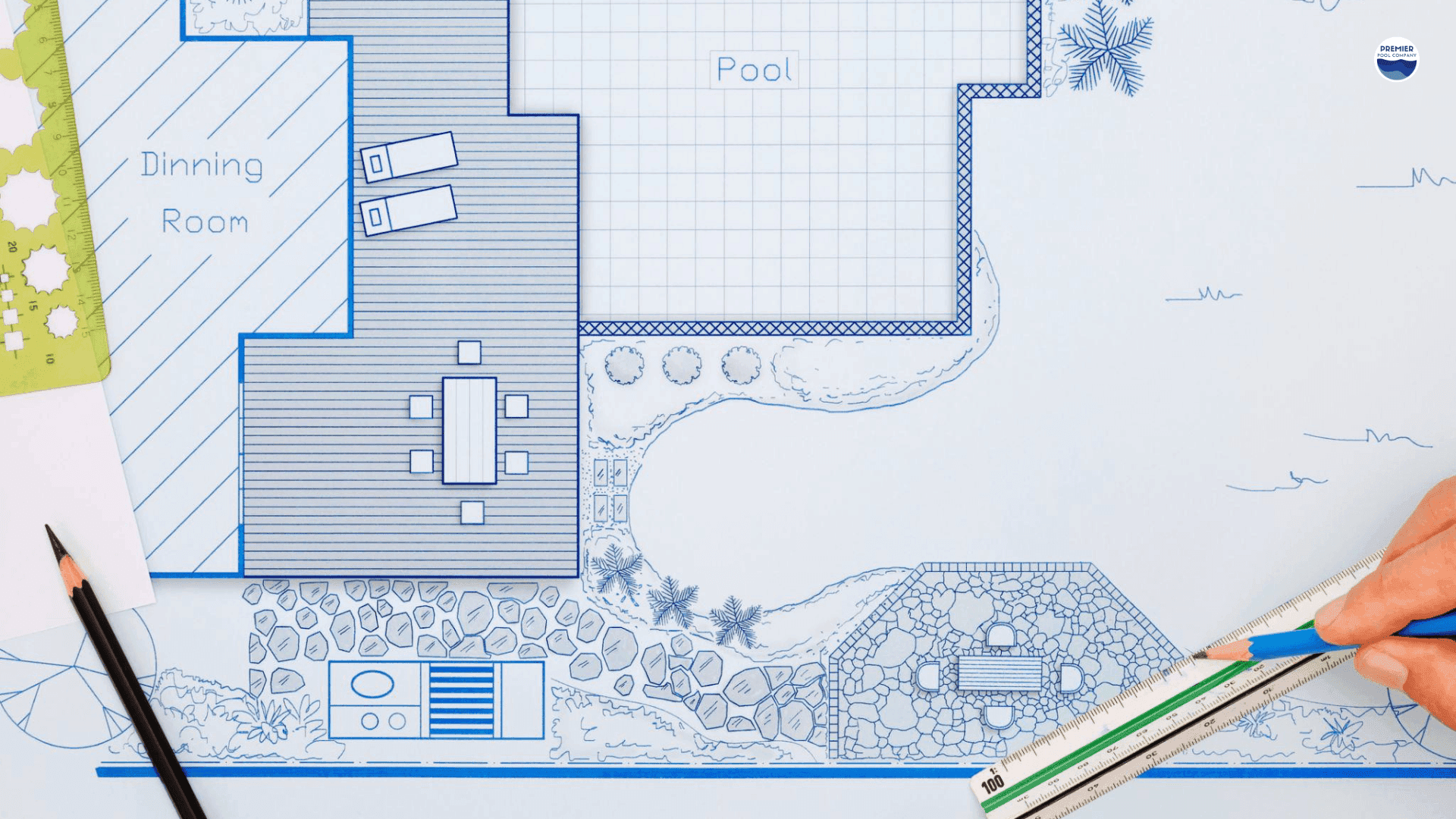 Planning fiberglass pool scope and layout for backyard installation