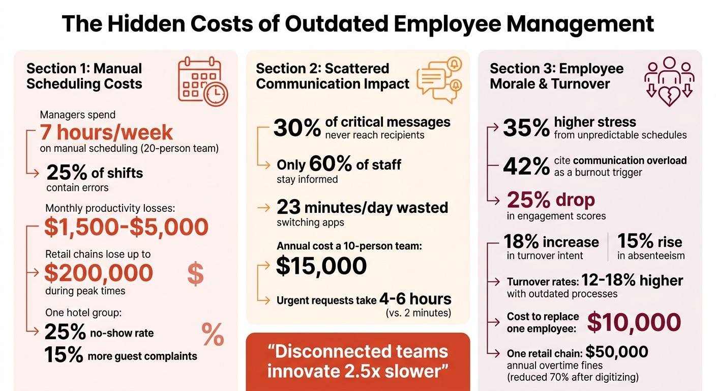 The Hidden Costs of Outdated Employee Management: Key Statistics