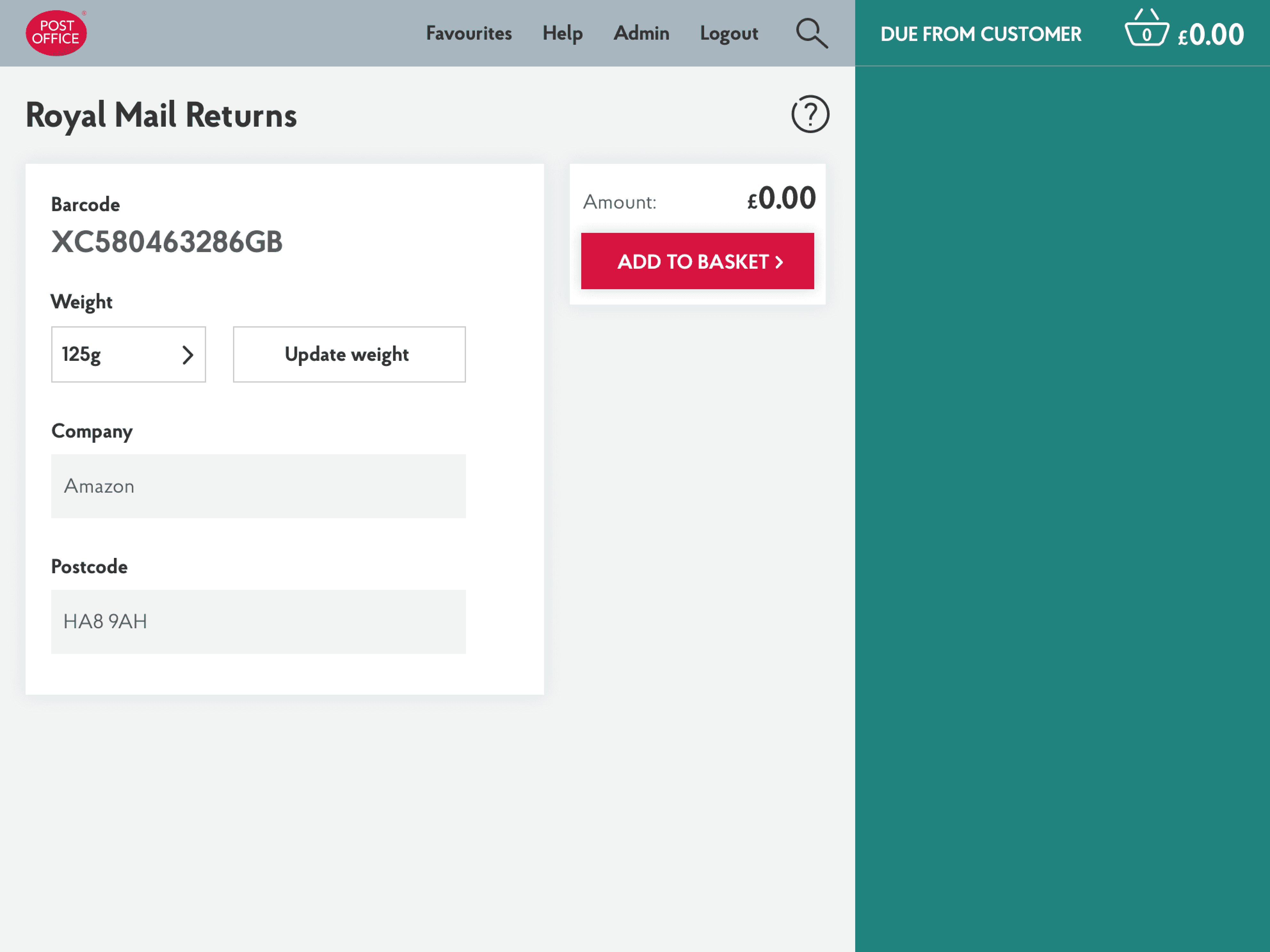 Sample Tablet Screenshot