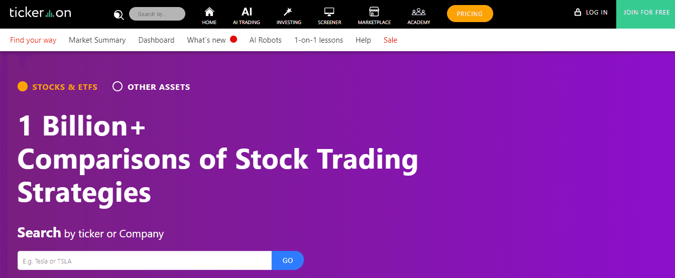 Tickeron - AI Trading Tools