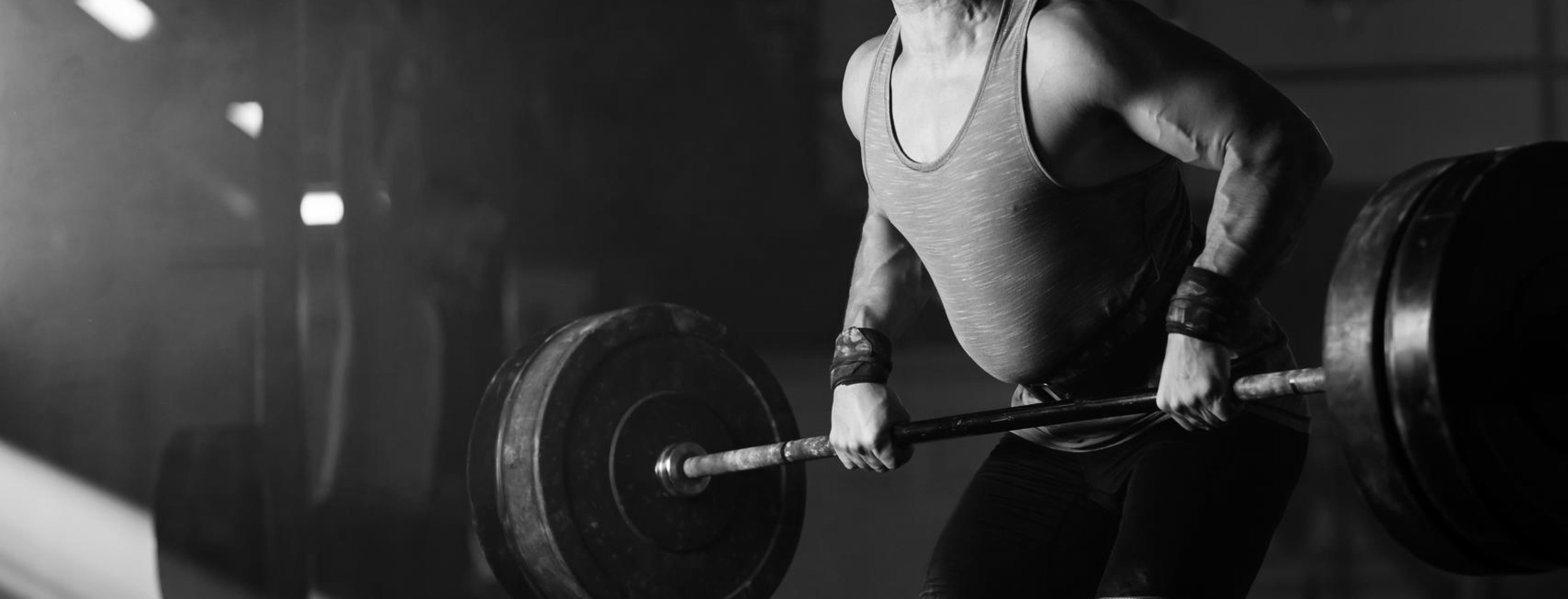 Man lifting weights
