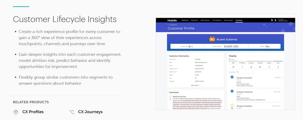 Customer experience management software: Medallia