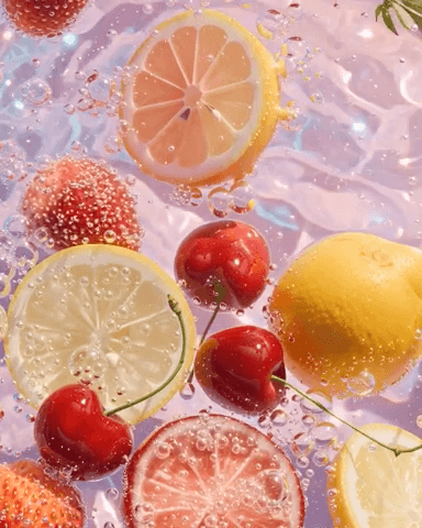fruit float Apple Watch collection header image featuring 4th of july and summer.