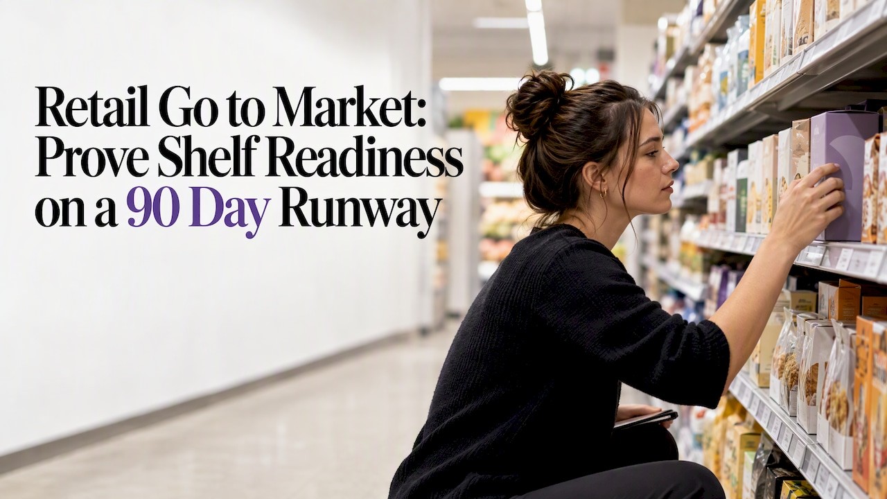 Retail Go to Market: Prove Shelf Readiness on a 90 Day Runway