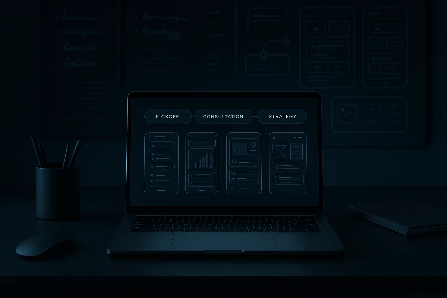 Man Using Laptop