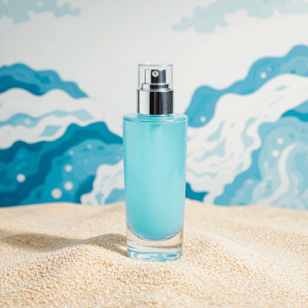 product photography of a bottle of skincare product